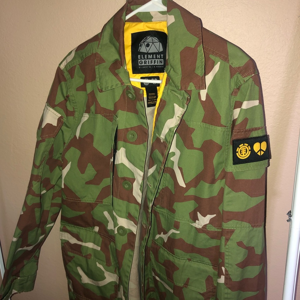 Brand New Griffin x Element Abstract Camo Jacket